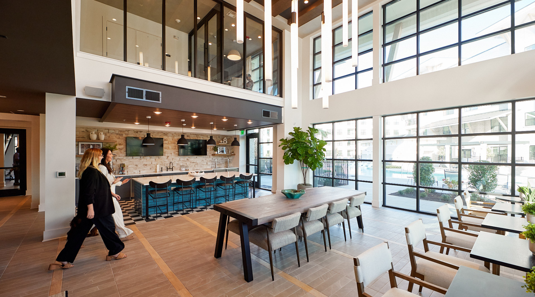 Lounge Spacious well lit lounge with large open area and ample seating